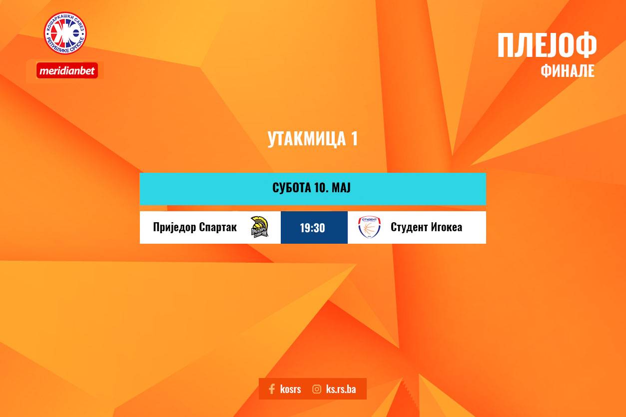 Плејоф: Приједор и Студент Игокеа играју прву утакмицу финалне серије